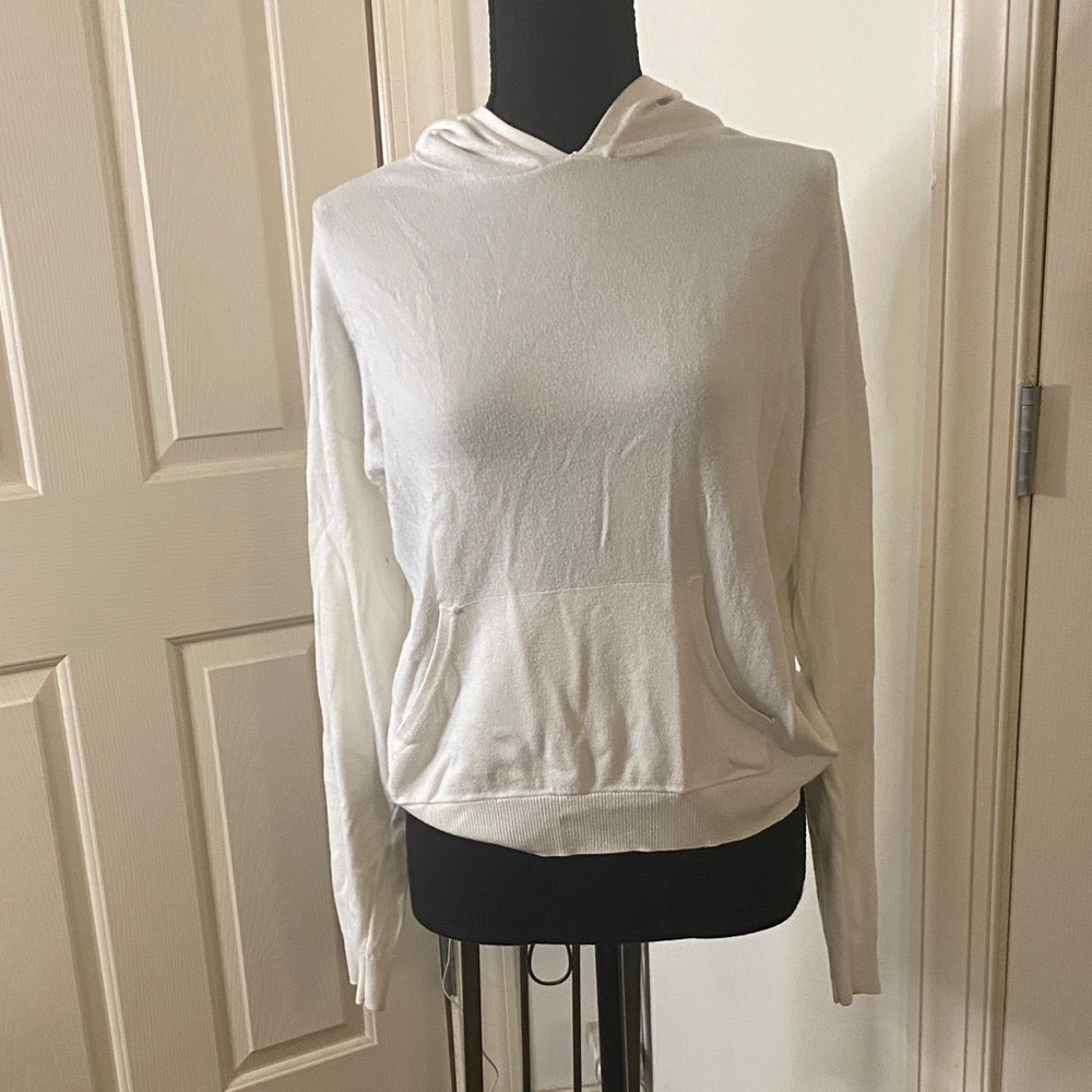 Forever 21 Cream Hoodie Sweatshirt